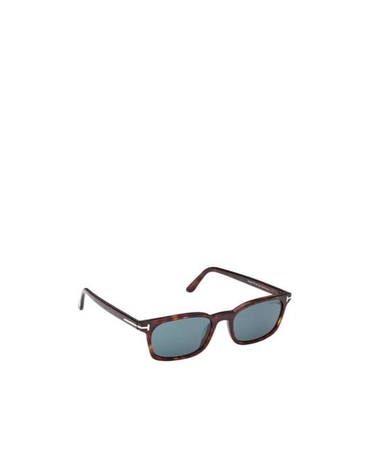Tom Ford White Eyewear Rectangular Frame Sunglasses for men