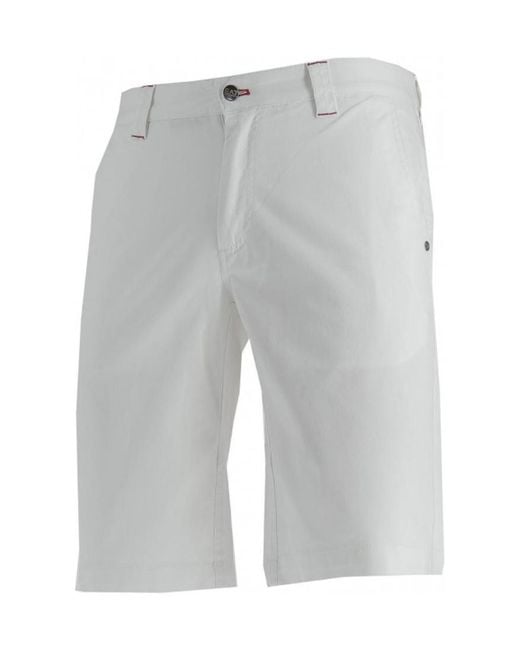EA7 Gray Logo Detail Shorts for men