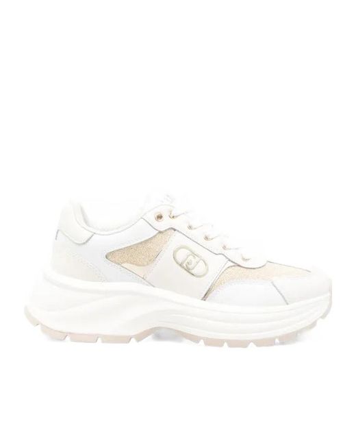 Liu Jo White Lace-Up Sneakers
