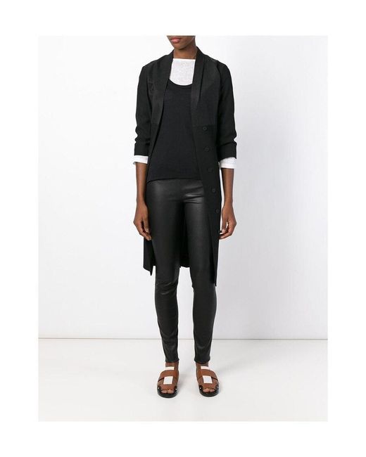 The Row Black Tight-Fitting High-Waist Pants