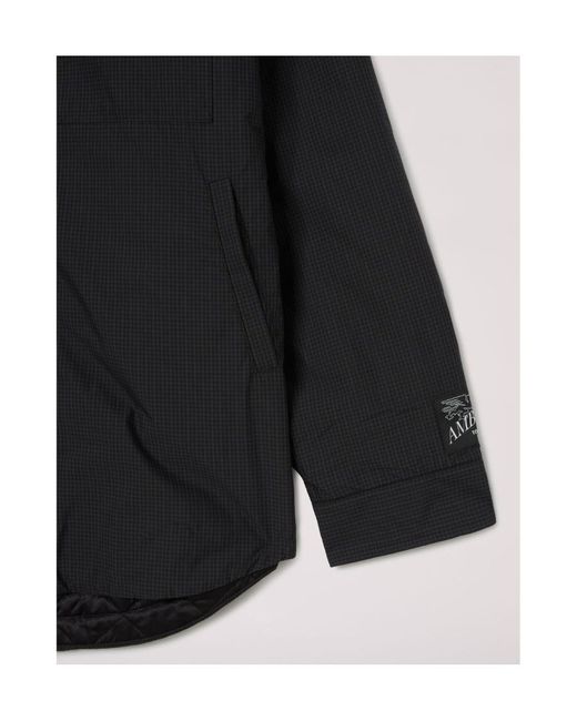 Ambush Black Buttoned Long-Sleeved Padded Shirt Jacket for men