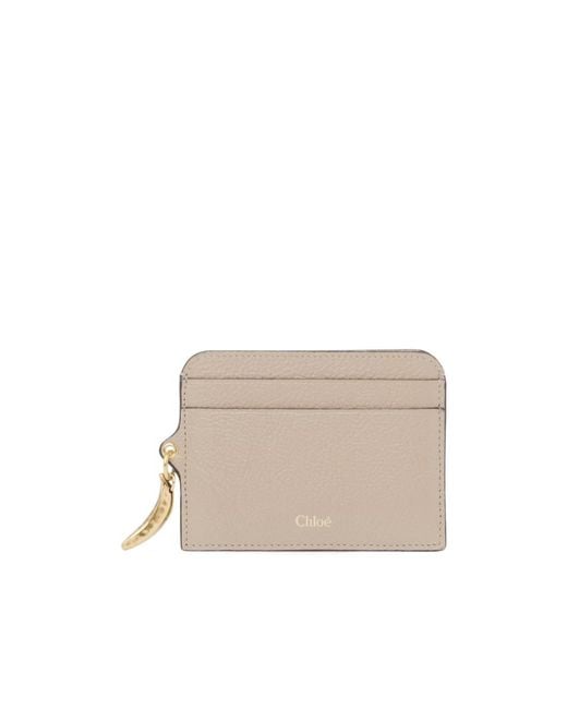 Chloé Natural Logo Card Holder