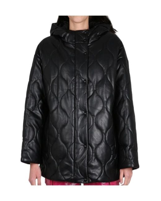 STAND Black Long-Sleeved Quilted Jacket