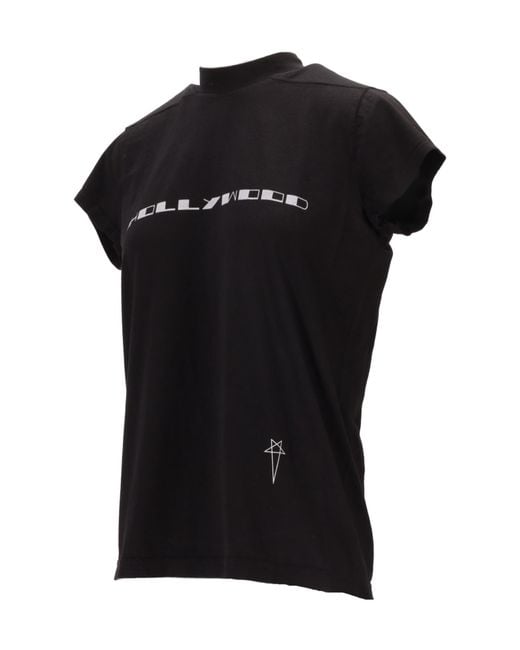 Rick Owens Black Short Sleeve T-Shirt