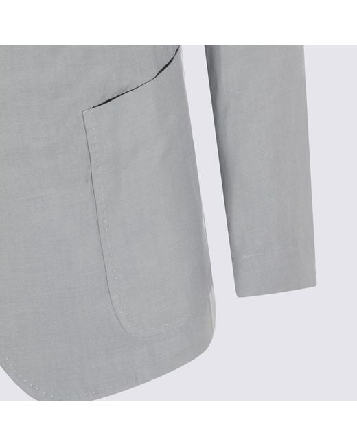 Eleventy Gray Three-Button Blazer for men