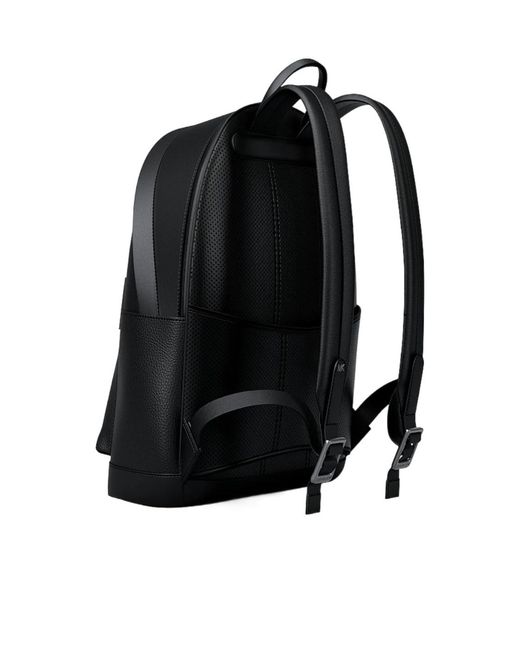 MICHAEL Michael Kors Black Jet Set Pebbled Leather Backpack for men