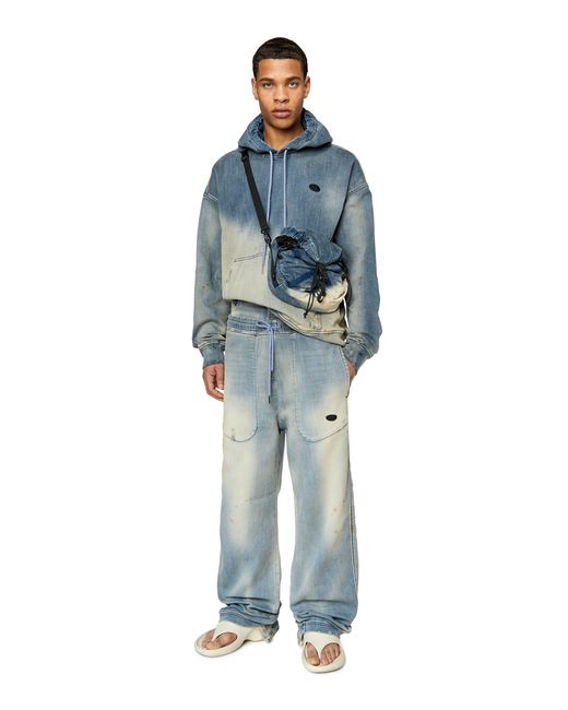 DIESEL Blue D-Martians Track Denim for men