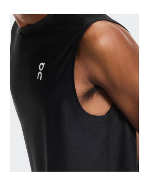 On Shoes Black Court Tank for men