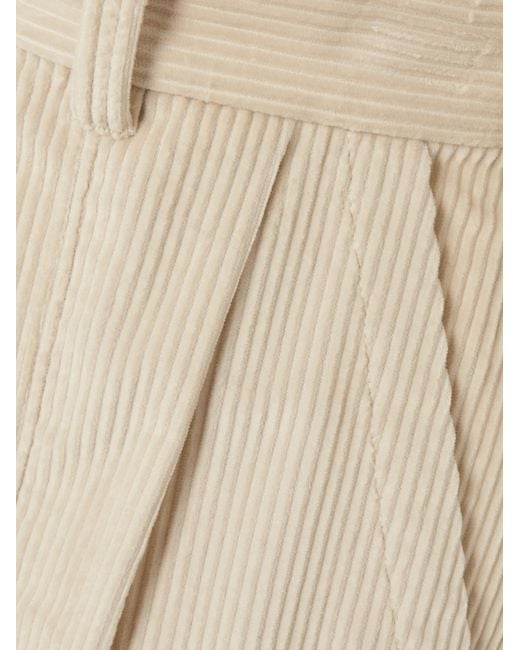 Brunello Cucinelli Natural Belt-Loop Casual Pants