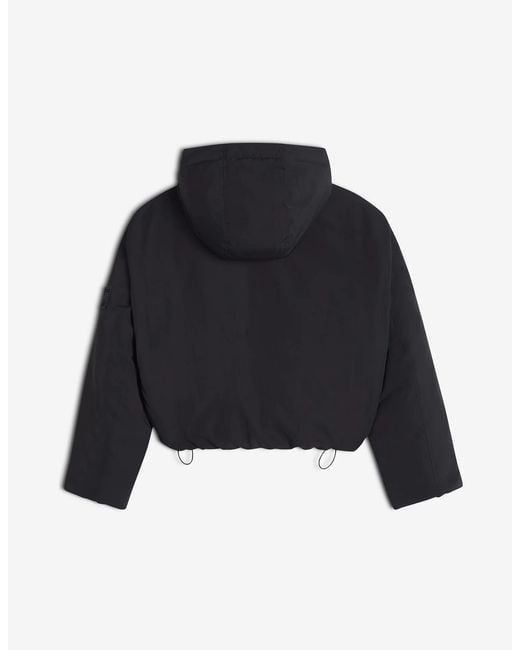 Maison Kitsuné Blue Hooded Zip-Up Puffer Jacket
