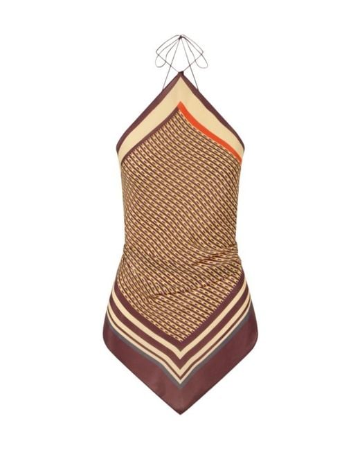 Sir Brown Lace-Up Patterned Suspenders