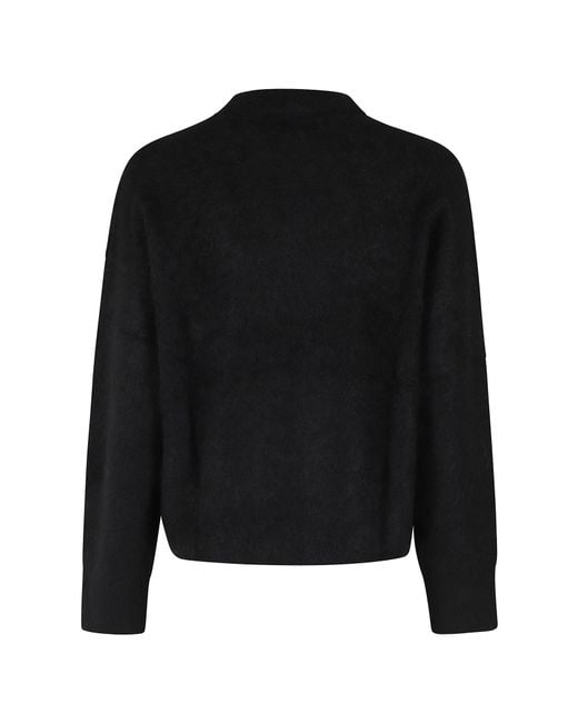 Filippa K Black Round-Neck Sweater