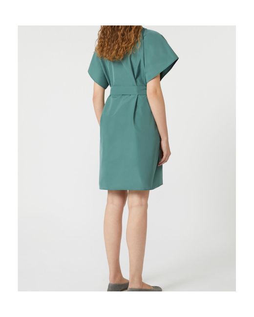 Weekend by Maxmara Green Short Taffeta Dress