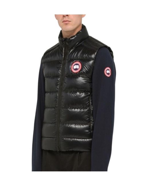 Canada Goose Black Logo Down Vest for men