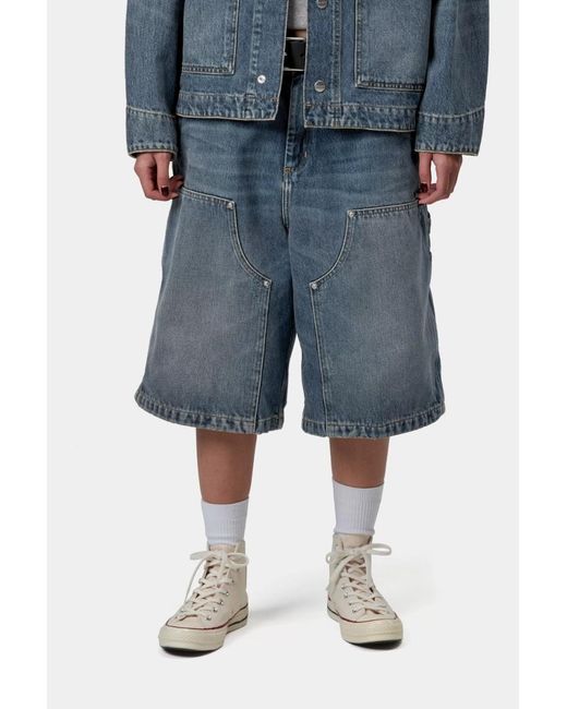 Carhartt Blue W' Nixon Double Knee Short