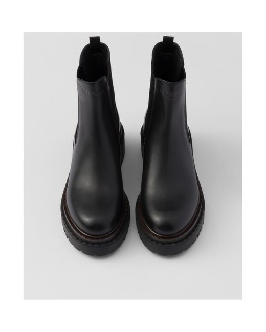 Prada Black Round-Toe Chelsea Boots
