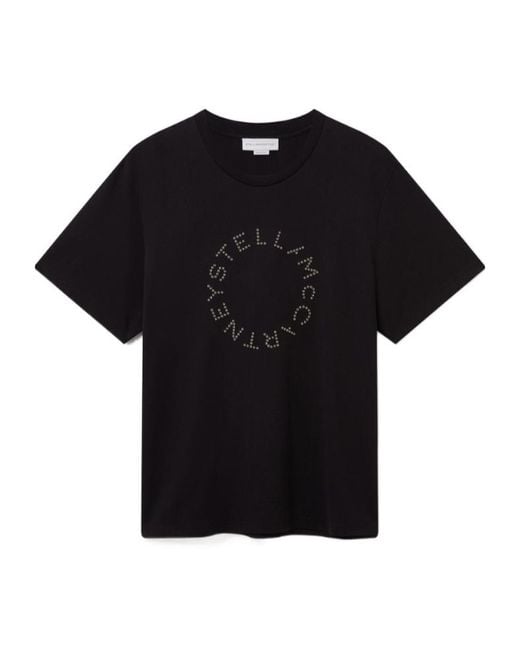Stella McCartney Black Short Sleeve Crewneck T-Shirt