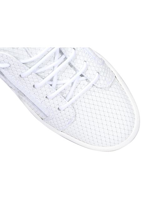 Giuseppe Zanotti White May London Leather Sneakers for men