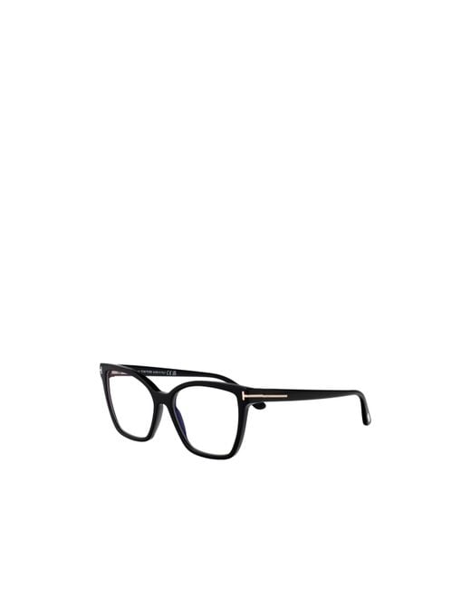 Tom Ford White Eyewear Butterfly Frame Glasses
