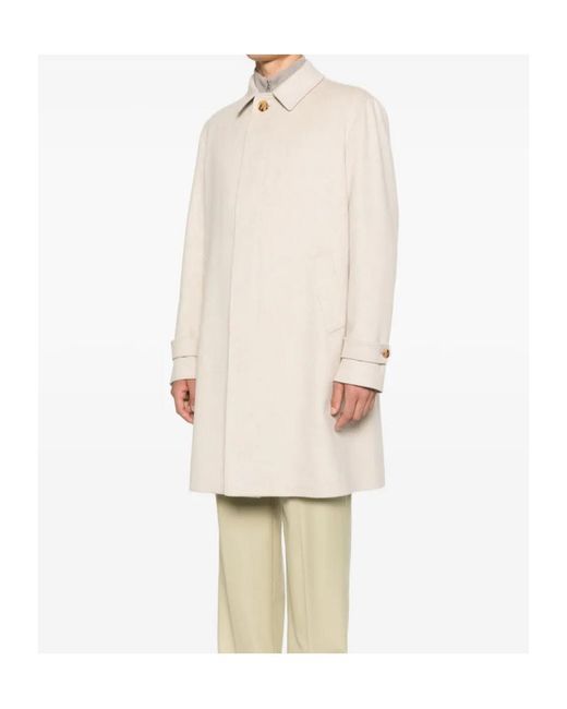 Lardini Natural Virgin-Wool Coat for men