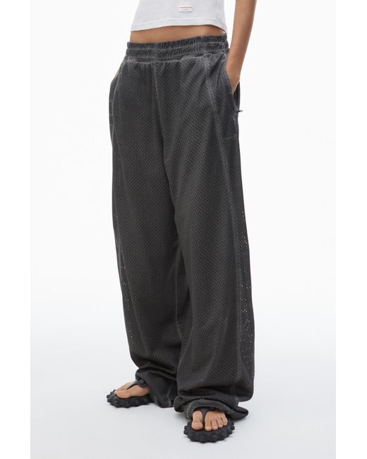 Alexander Wang Gray Mesh Sweatpants for men