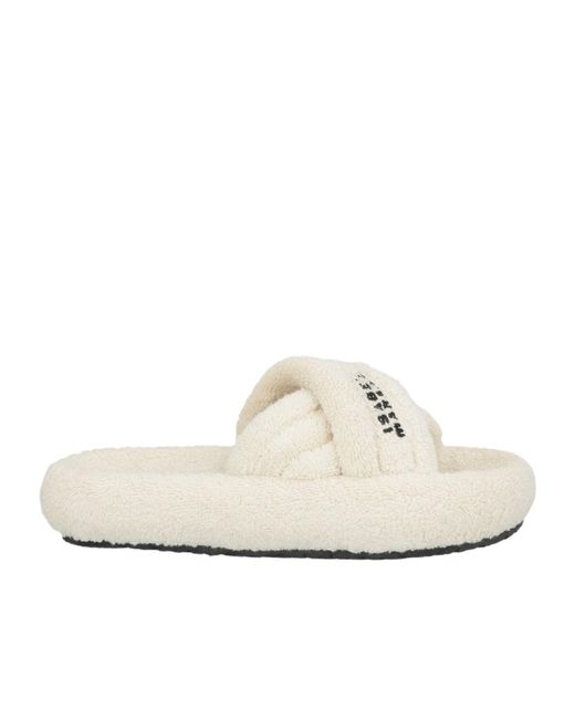 Isabel Marant White Brand Logo Sandals
