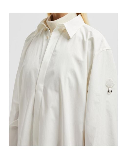 Moncler White X Willow Smith Long Sleeve Cotton Shirt