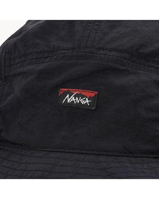 NANGA Black Tusser Sun Hat for men