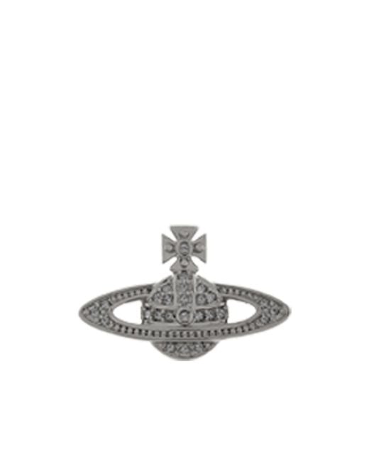 Vivienne Westwood White Mini Bas Relief Earrings