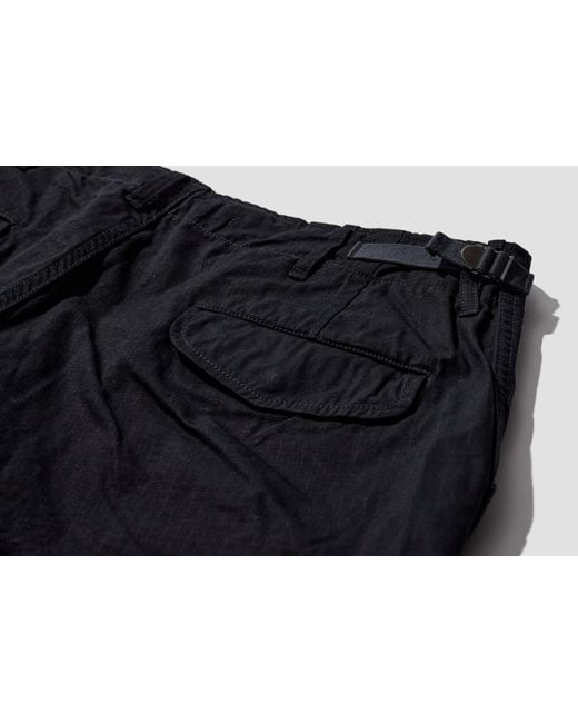 Nanamica Black Cargo Shorts for men