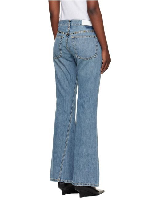 Re/done Blue Jeans With Belt Loops