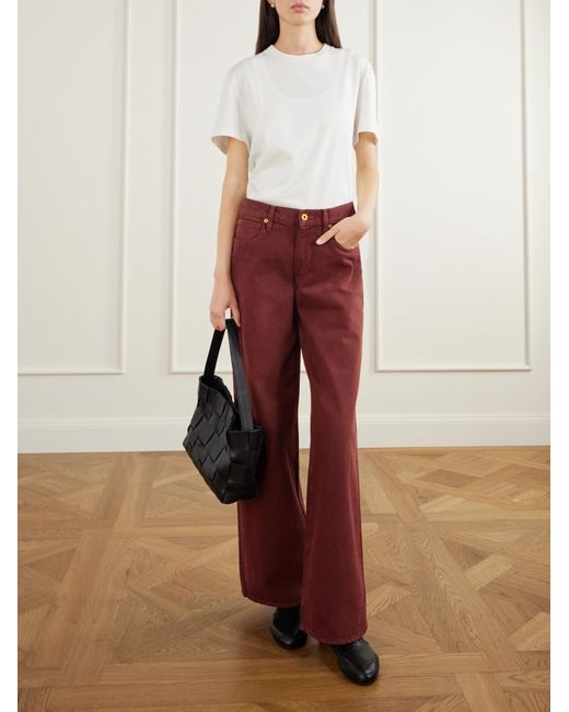 SLVRLAKE Denim Red Belt-Loop Jeans