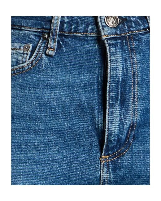 Rag & Bone Mediumblue Denim Flared Trousers