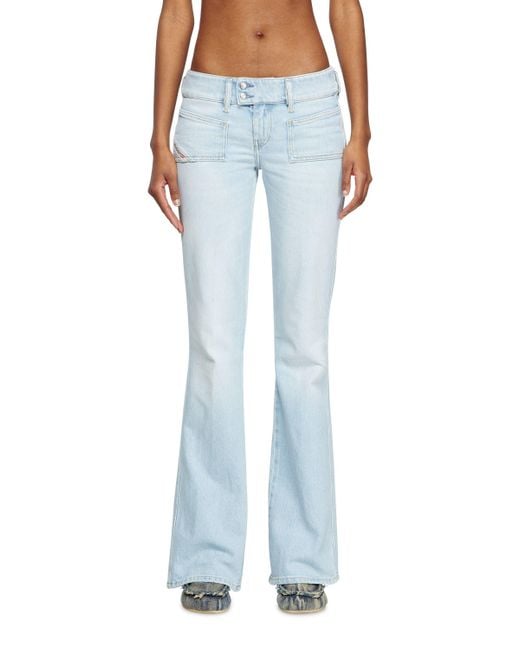 DIESEL Blue D-Hush Bootcut Jeans