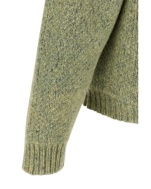 Magliano Green Ribbed Turtleneck Sweater for men