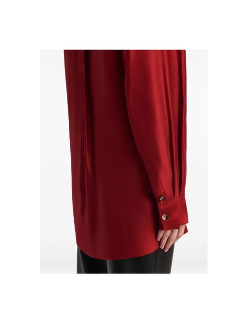 Khaite Red Buttoned Shirt