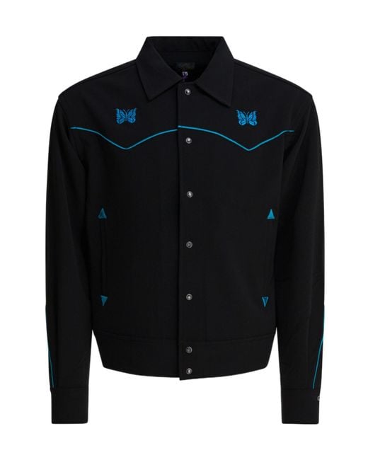 Needles Black Long Sleeve Buttoned Jacket for men