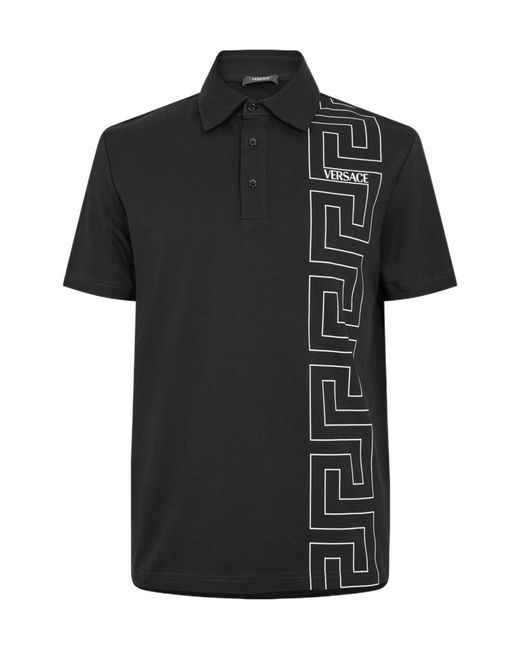 Versace Black Grec Tp Polo Sn00 for men