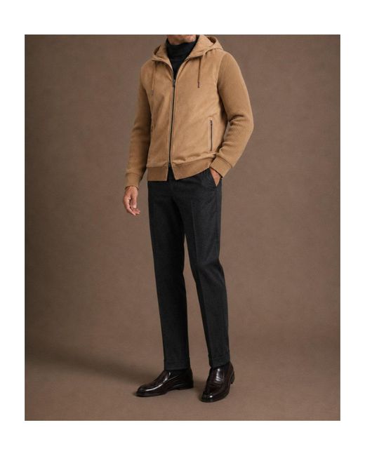 Herno Natural Long-Sleeve Wool Cardigan for men