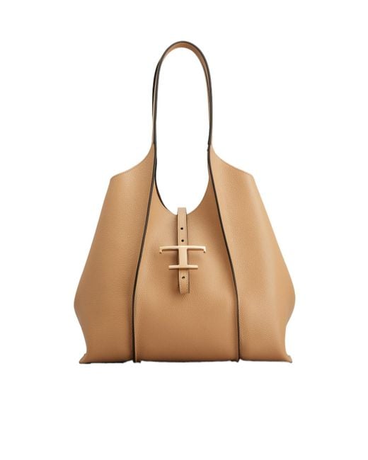 Tod's Natural T Timeless Small Shopping Bag