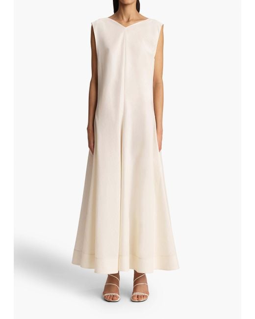 Khaite White Mellie Dress