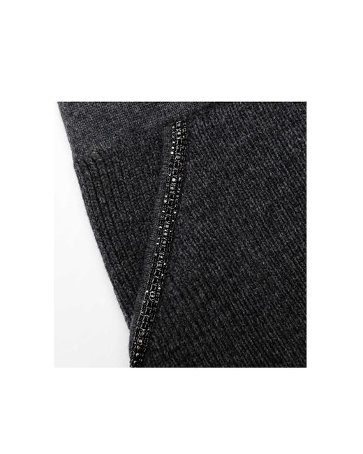 Self-Portrait Black Knit Mini Skirt