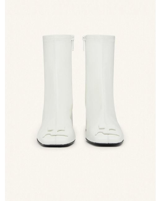 Courreges White Courrèges Reedition Ac Side Zipped Ankle Boots