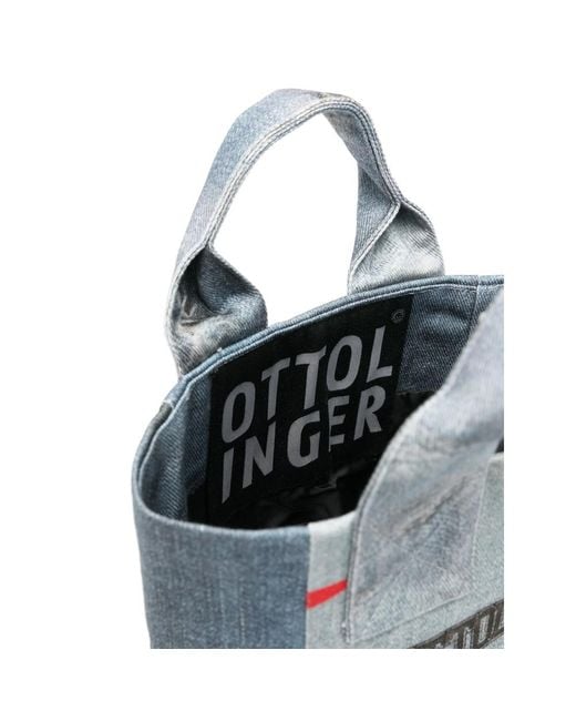 OTTOLINGER Blue Denim Tote Bag