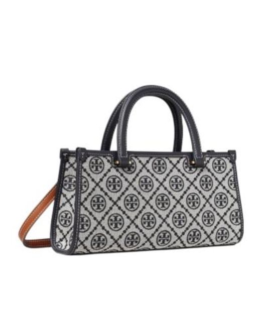 Tory Burch Black T-Monogram Tote Bag