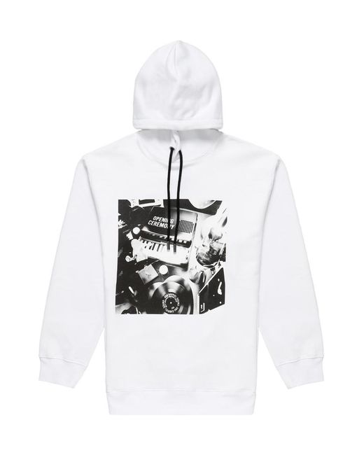Opening Ceremony White Graphic-Print Hoodie for men