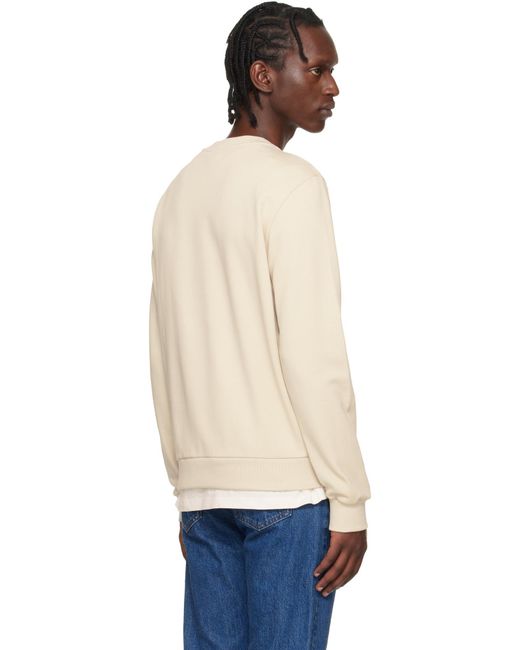 A.P.C. White Logo Sweatshirt for men