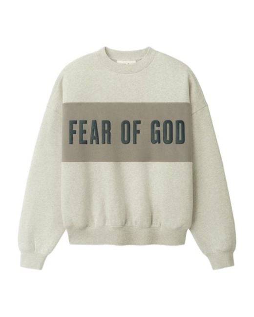 Fear Of God White Long-Sleeved Sweatshirt for men