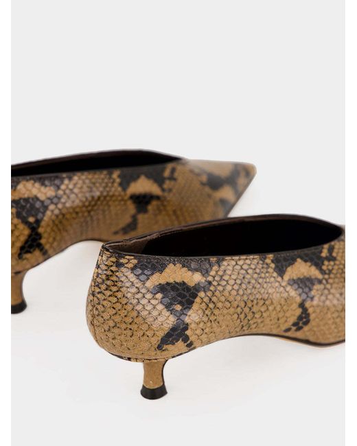 Le Monde Beryl Brown Kitten Heel Mules