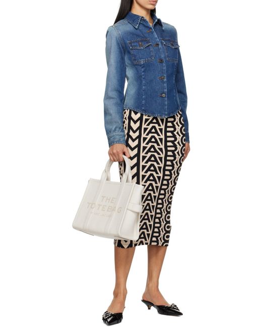 Marc Jacobs Natural The Medium Logo Detailed Tote Bag